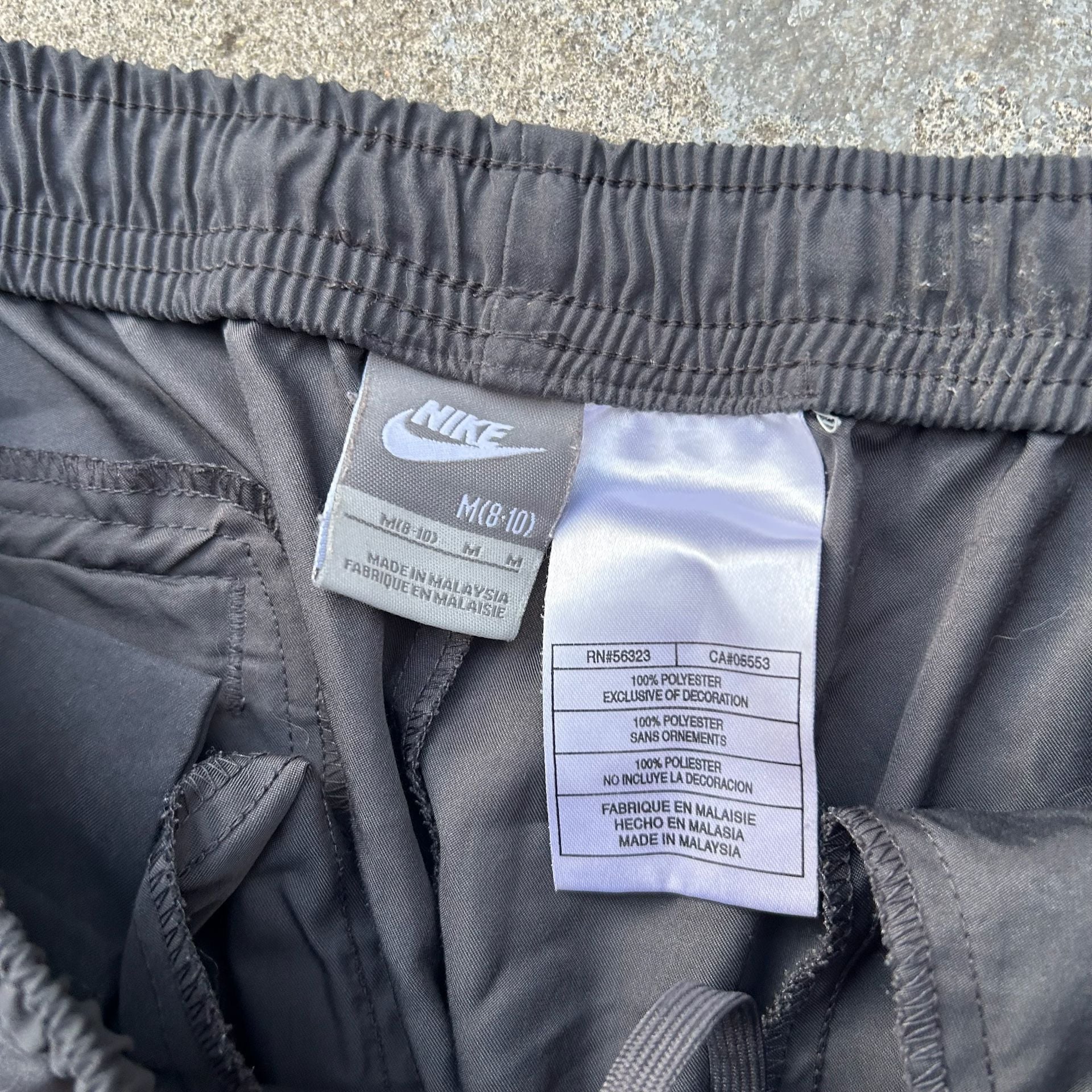 Vintage Y2K Nike Track Pants Black Striped Track Pants 4