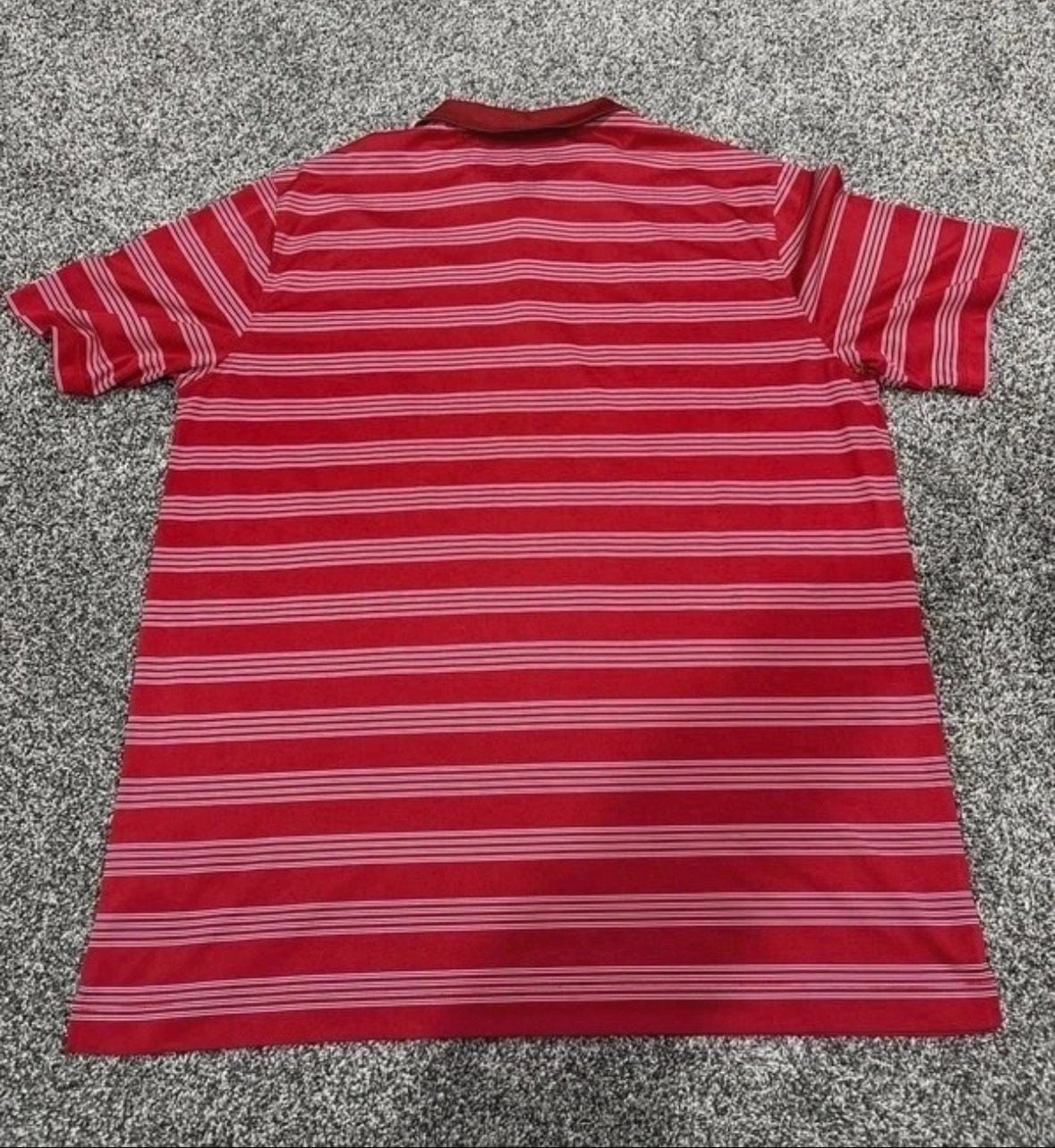 Nike Golf Polo Shirt Size XL Red Striped Dri-Fit Tour Performance 5