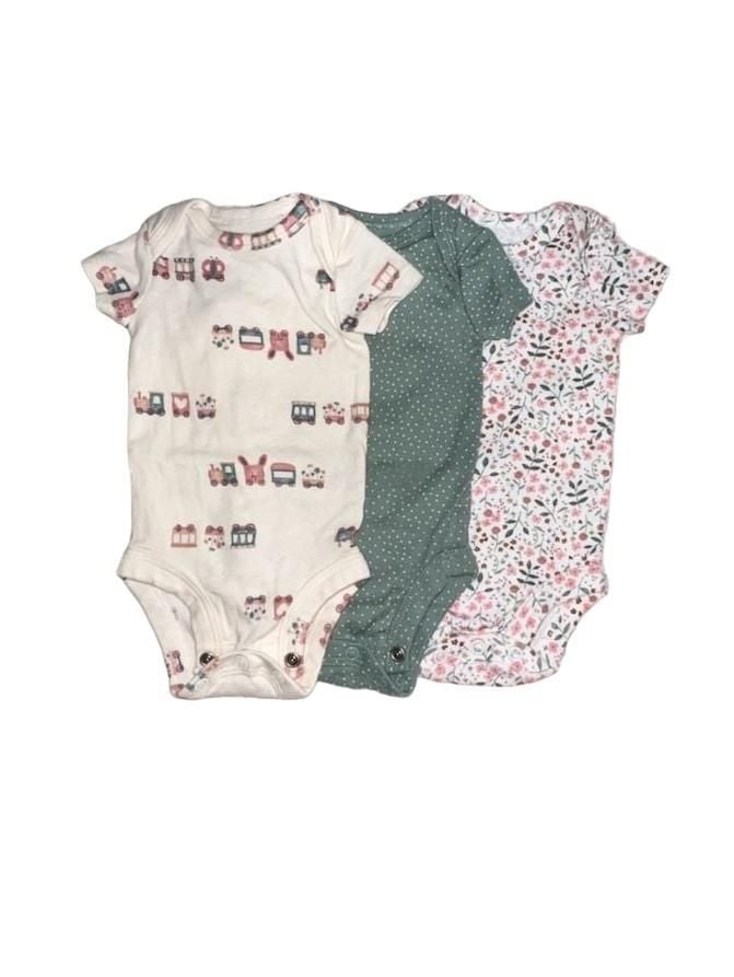 Carter's Baby Girl Bodysuits 3-Pack Size newborn #newborn #Baby 2