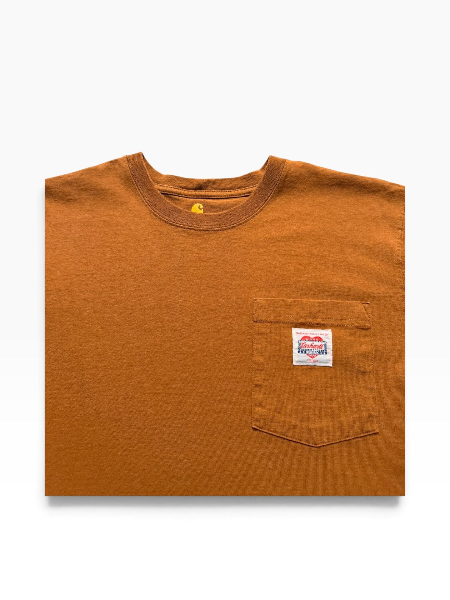 Carhartt WIP Heart Logo Pocket T-Shirt Size M Brown 3