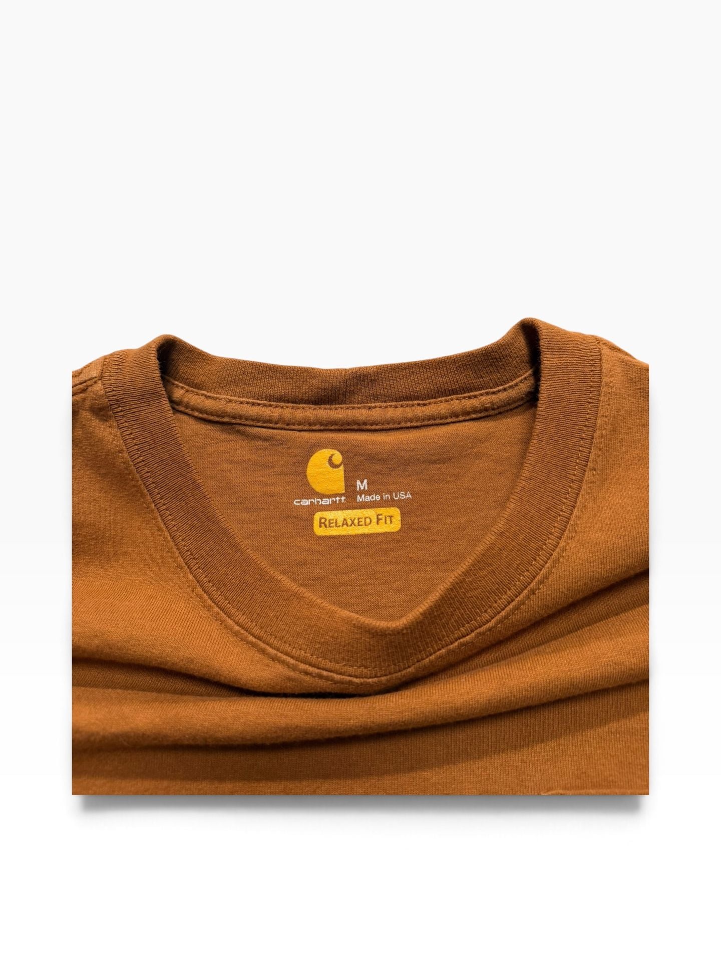 Carhartt WIP Heart Logo Pocket T-Shirt Size M Brown 4
