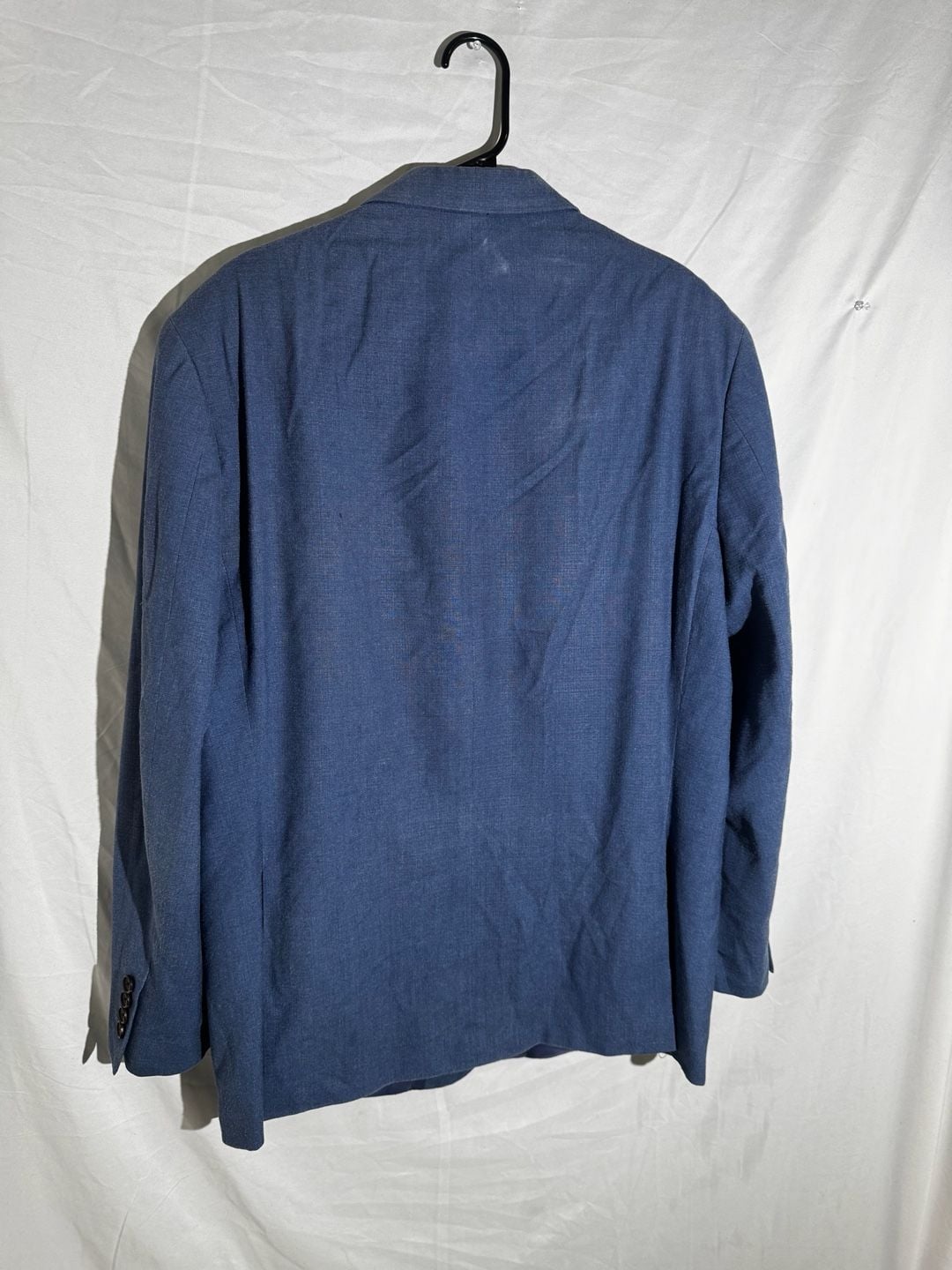 Lauren Ralph Lauren Mens Blazer Silk Wool Sport Coat Preppy Blue 44R 5