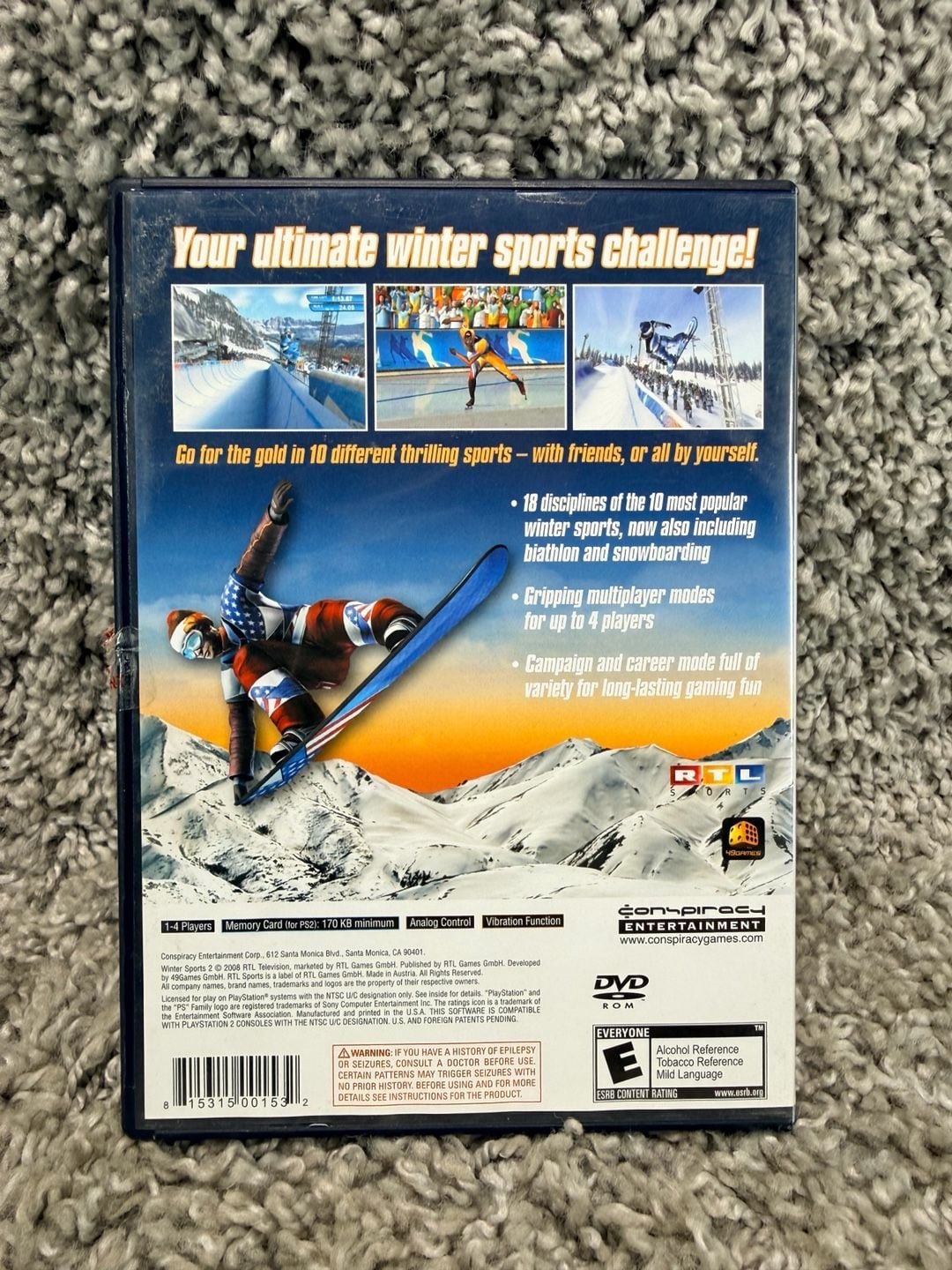 Winter Sports 2 The Next Challenge PlayStation 2 Video Game PS2 Complete 2