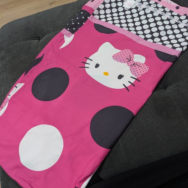 Sanrio Hello Kitty Shower Curtain Pink Polka Dot