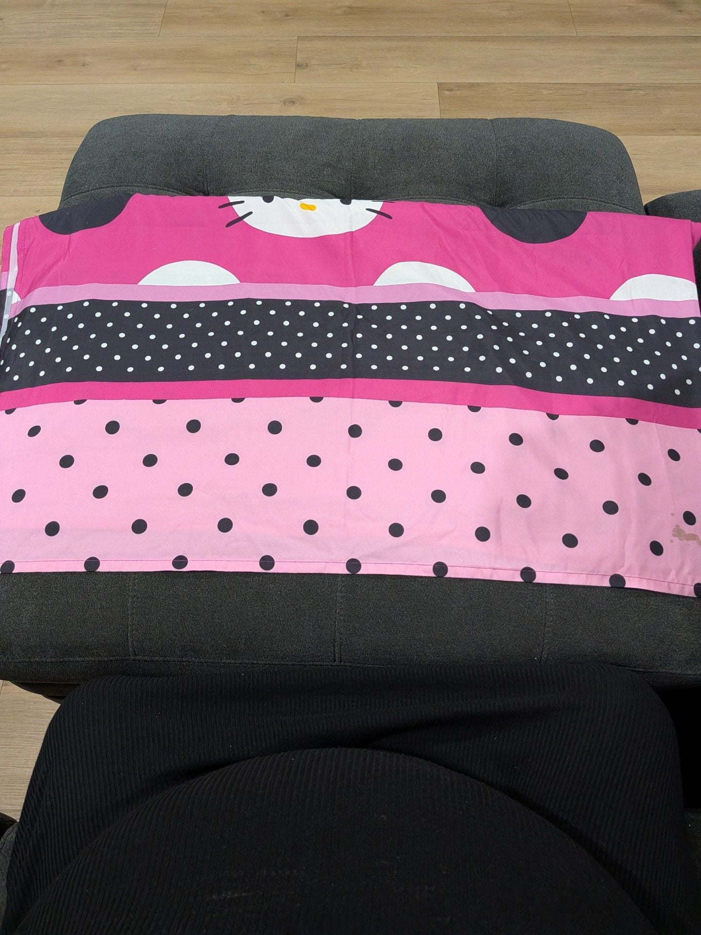 Sanrio Hello Kitty Shower Curtain Pink Polka Dot 3
