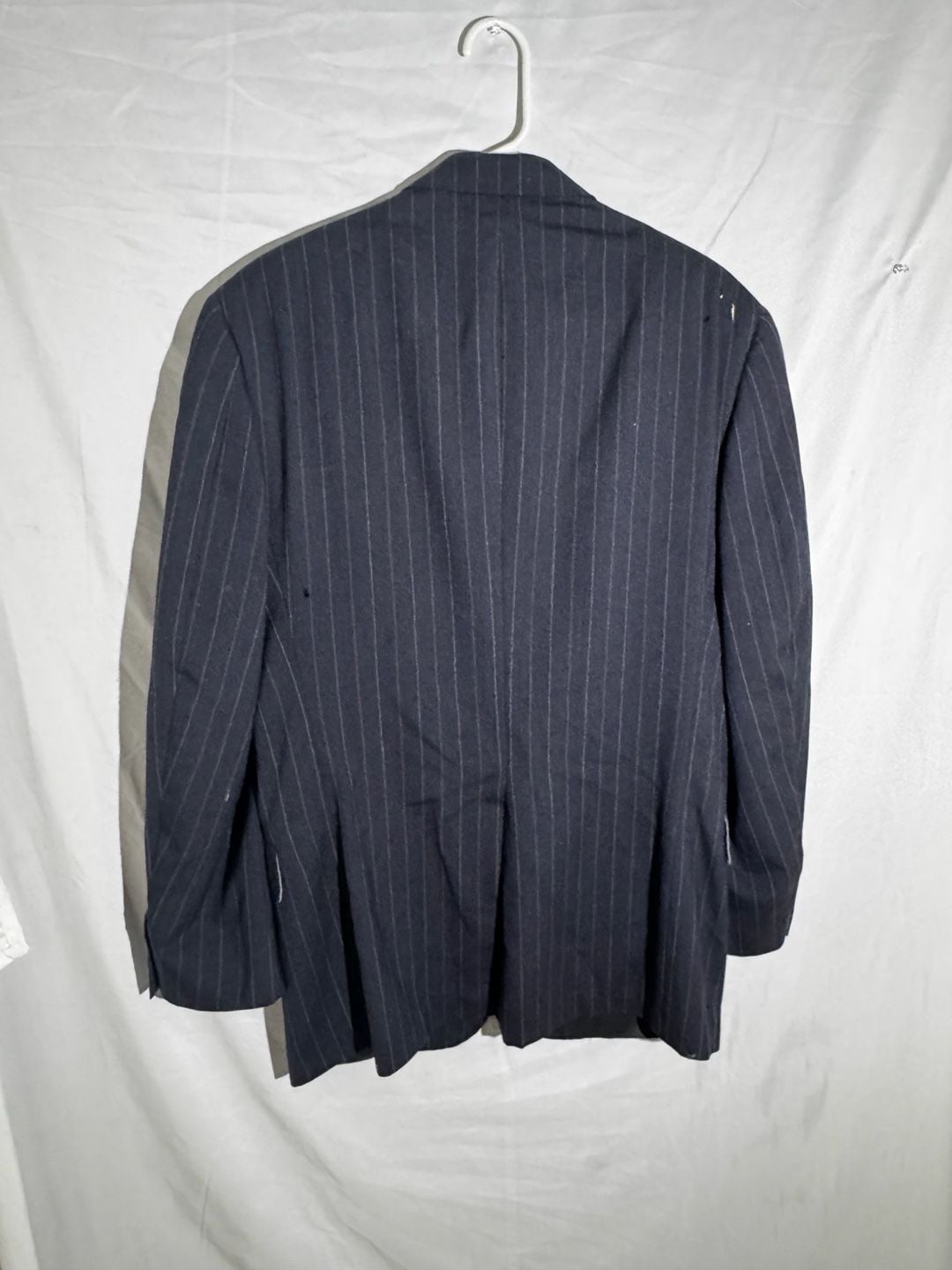 Tommy Hilfiger Mens Blazer Pinstripe Wool Made USA Gadzooks Vintage Navy 7