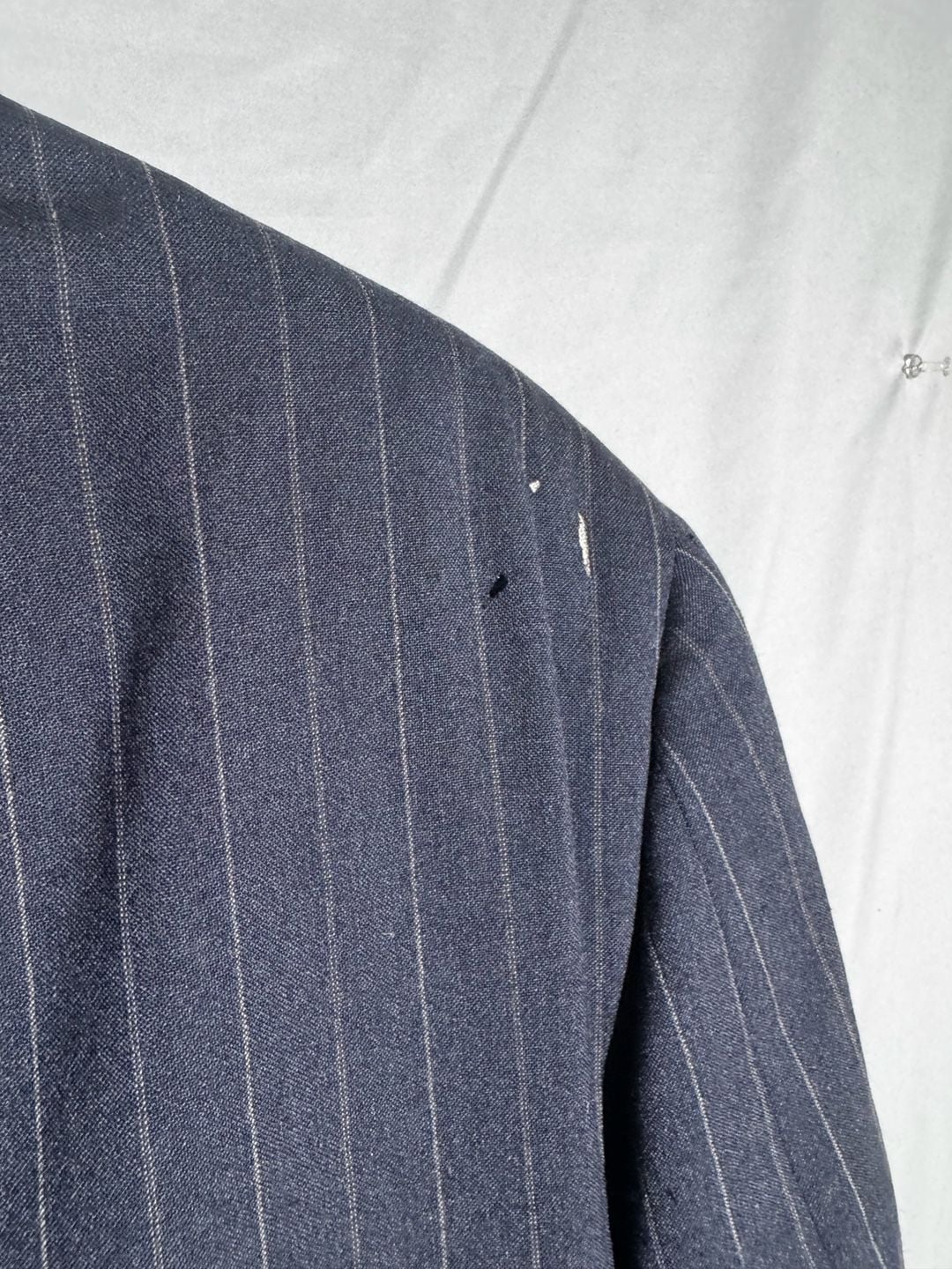Tommy Hilfiger Mens Blazer Pinstripe Wool Made USA Gadzooks Vintage Navy 8