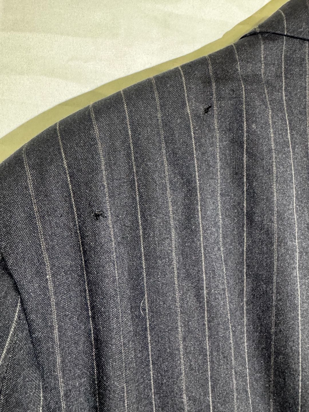 Tommy Hilfiger Mens Blazer Pinstripe Wool Made USA Gadzooks Vintage Navy 9