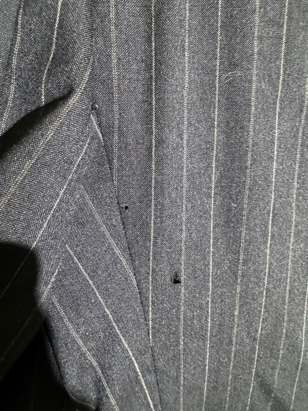 Tommy Hilfiger Mens Blazer Pinstripe Wool Made USA Gadzooks Vintage Navy 11
