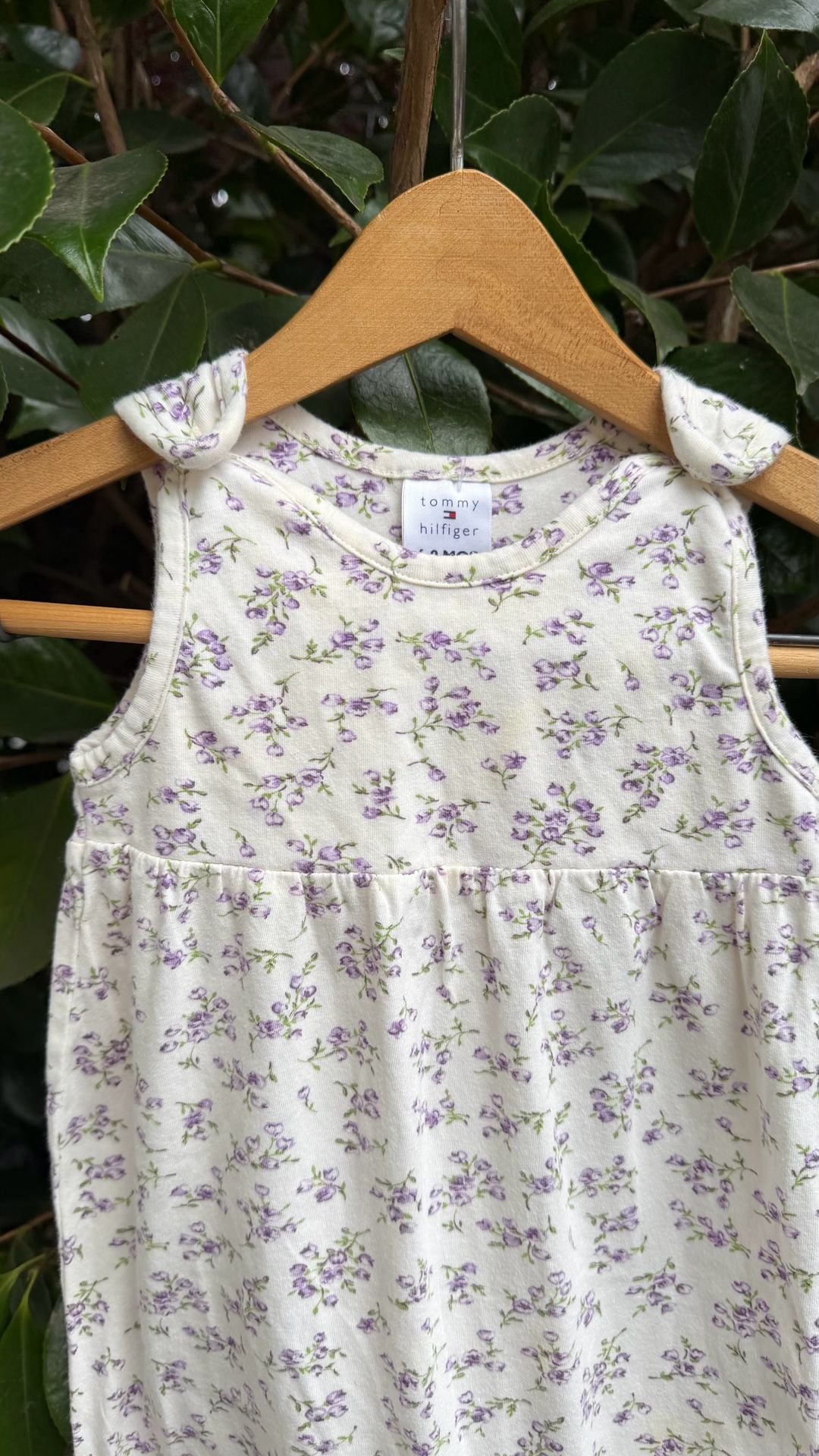 Tommy Hilfiger Baby Romper Floral Print Footed Jumpsuit 2