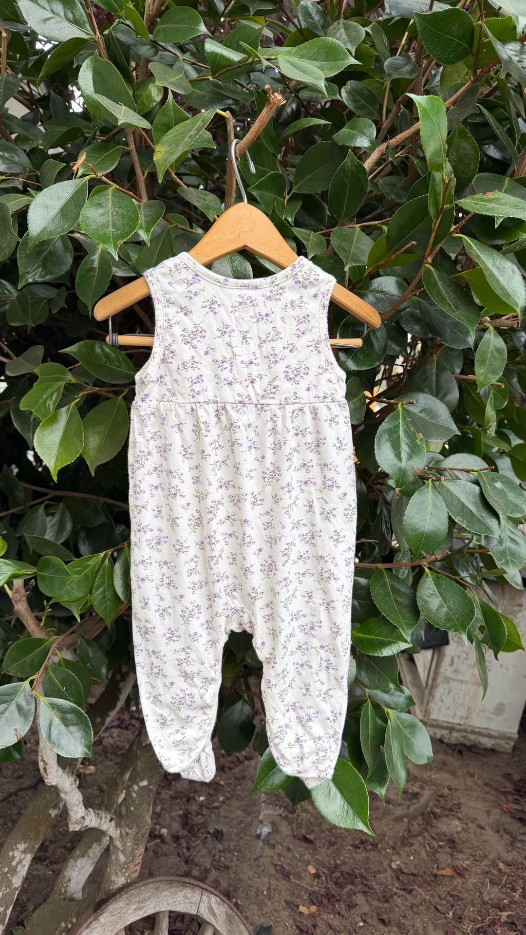 Tommy Hilfiger Baby Romper Floral Print Footed Jumpsuit 5
