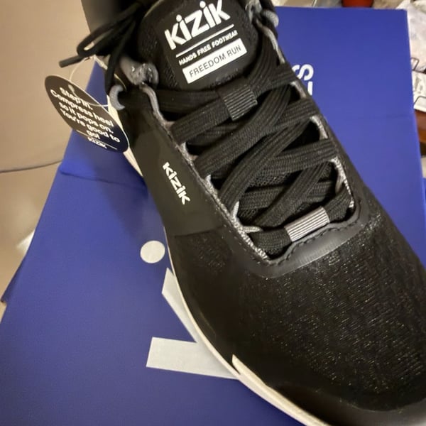 Kizik Freedom Run Women's Black Smoked Pearl Size 6 Hands Free Footwear