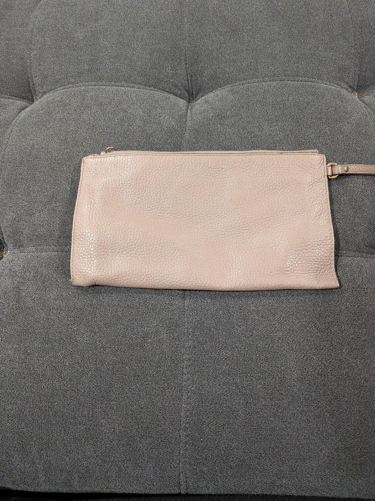 Michael Kors Leather Wristlet Taupe 7