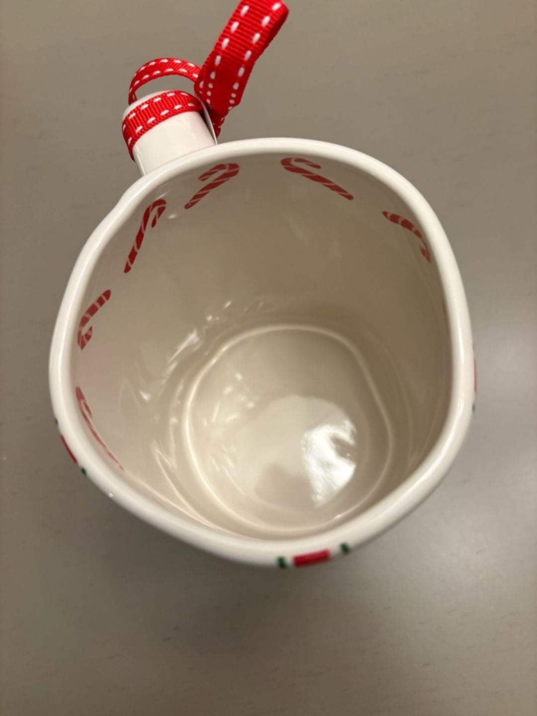 Rae Dunn Merry And Bright Mug Red White Plaid C 5