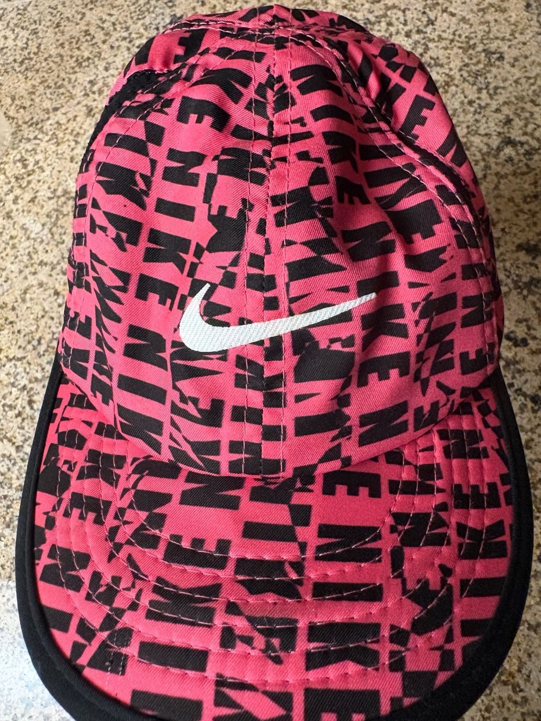 Nike Featherlight Dri-Fit Toddler Hat Pink Black 2