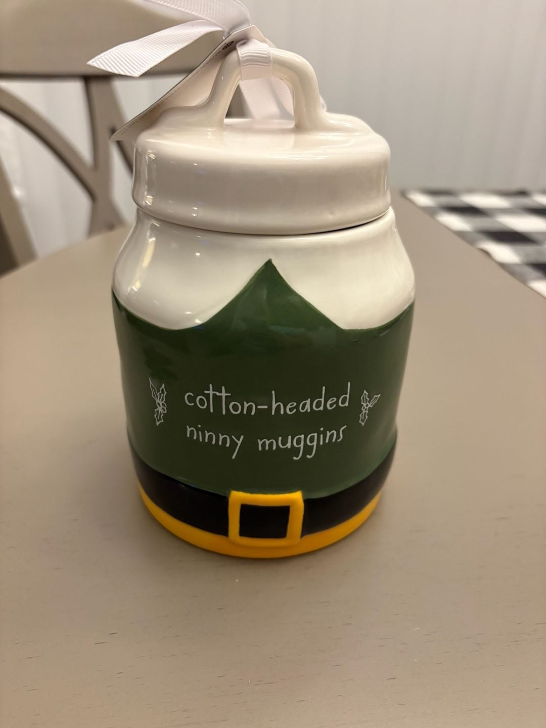 Rae Dunn Buddy The Elf Canister Cotton-Headed Ninny Muggins 2