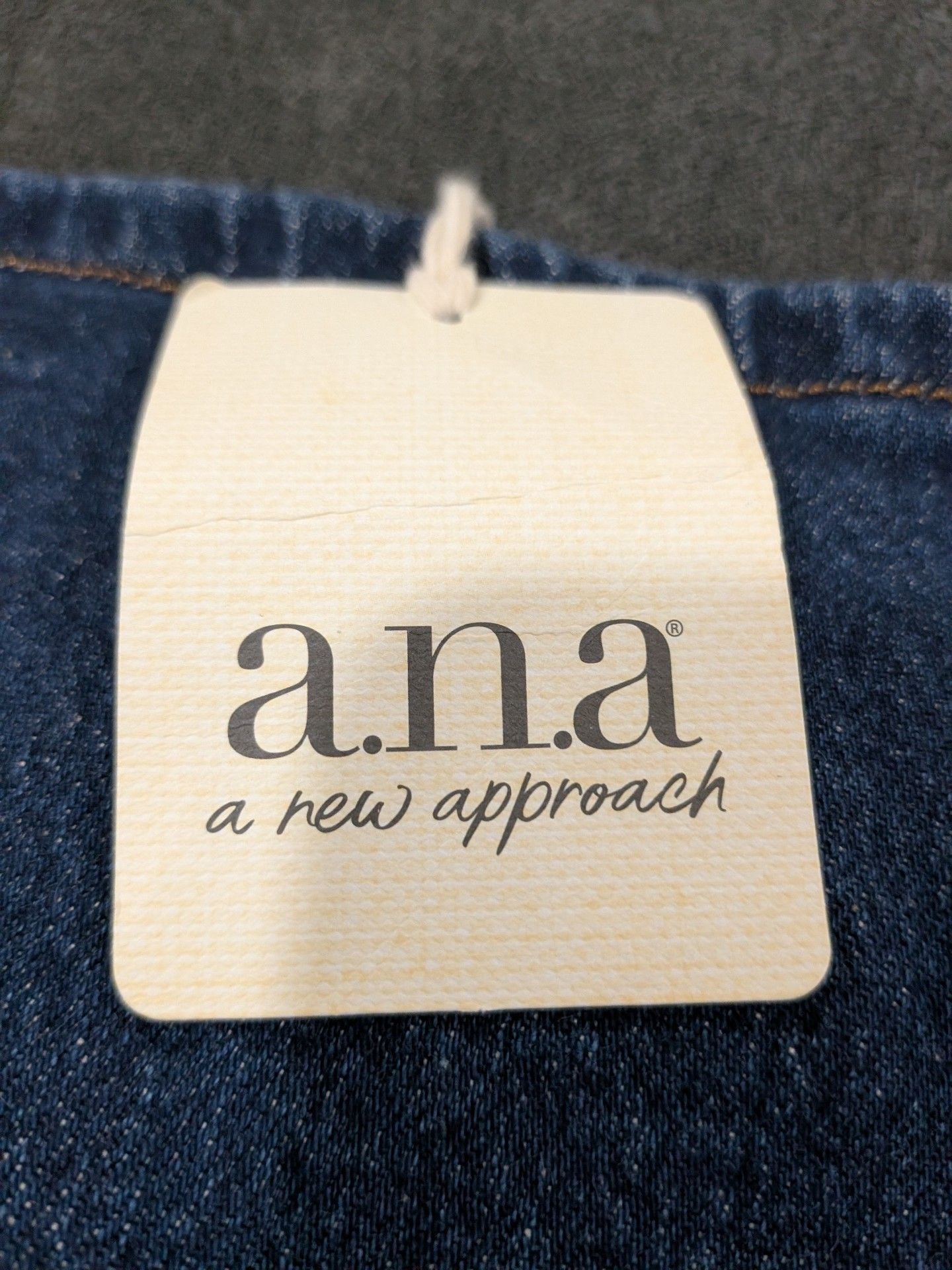 a.n.a Denim Cargo Midi Skirt Size 24W High-Rise Blue 6