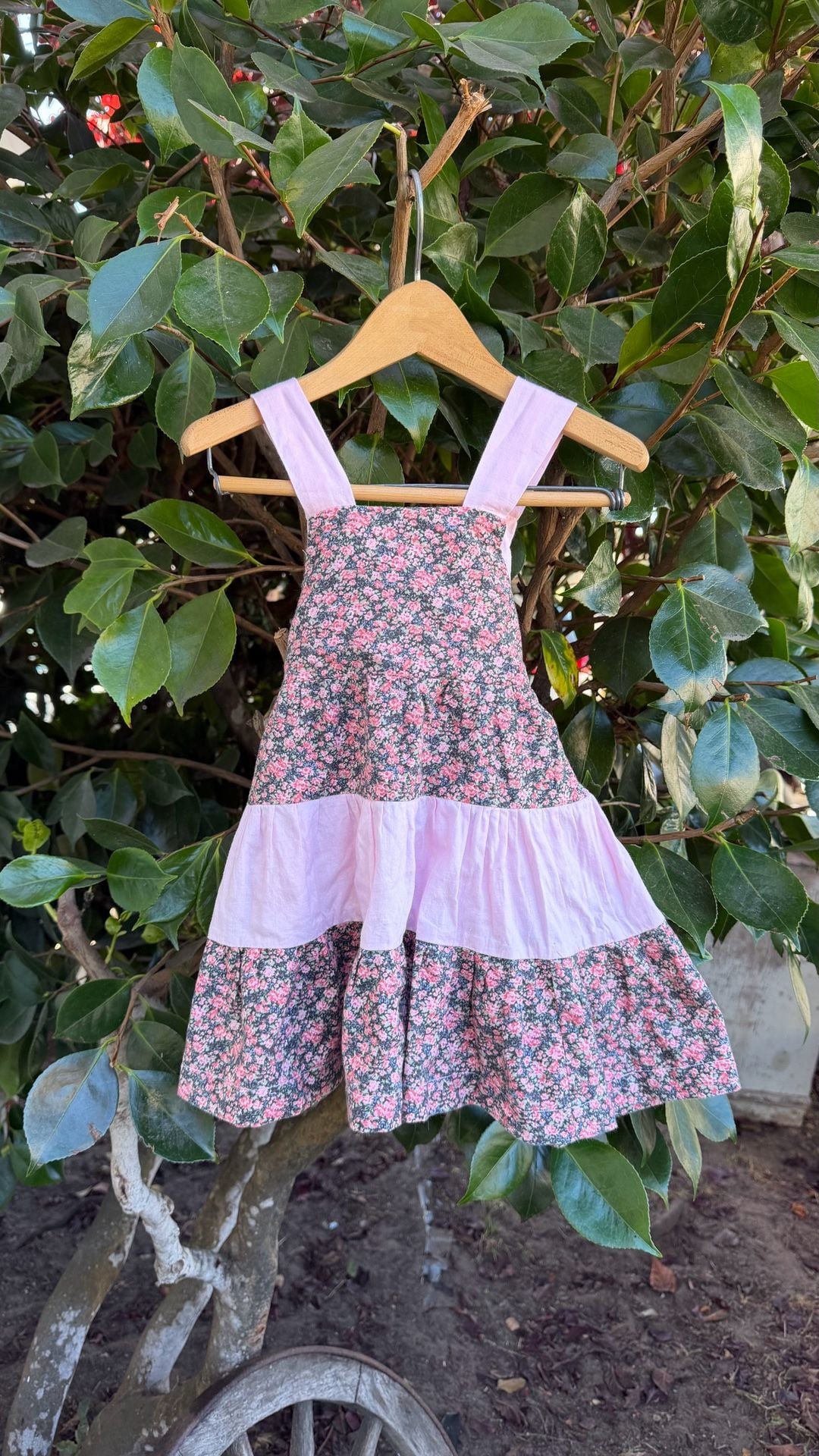 Vintage Handmade Tiered Floral Dress 2