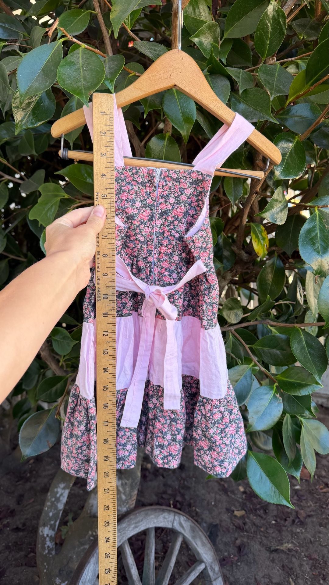 Vintage Handmade Tiered Floral Dress 3