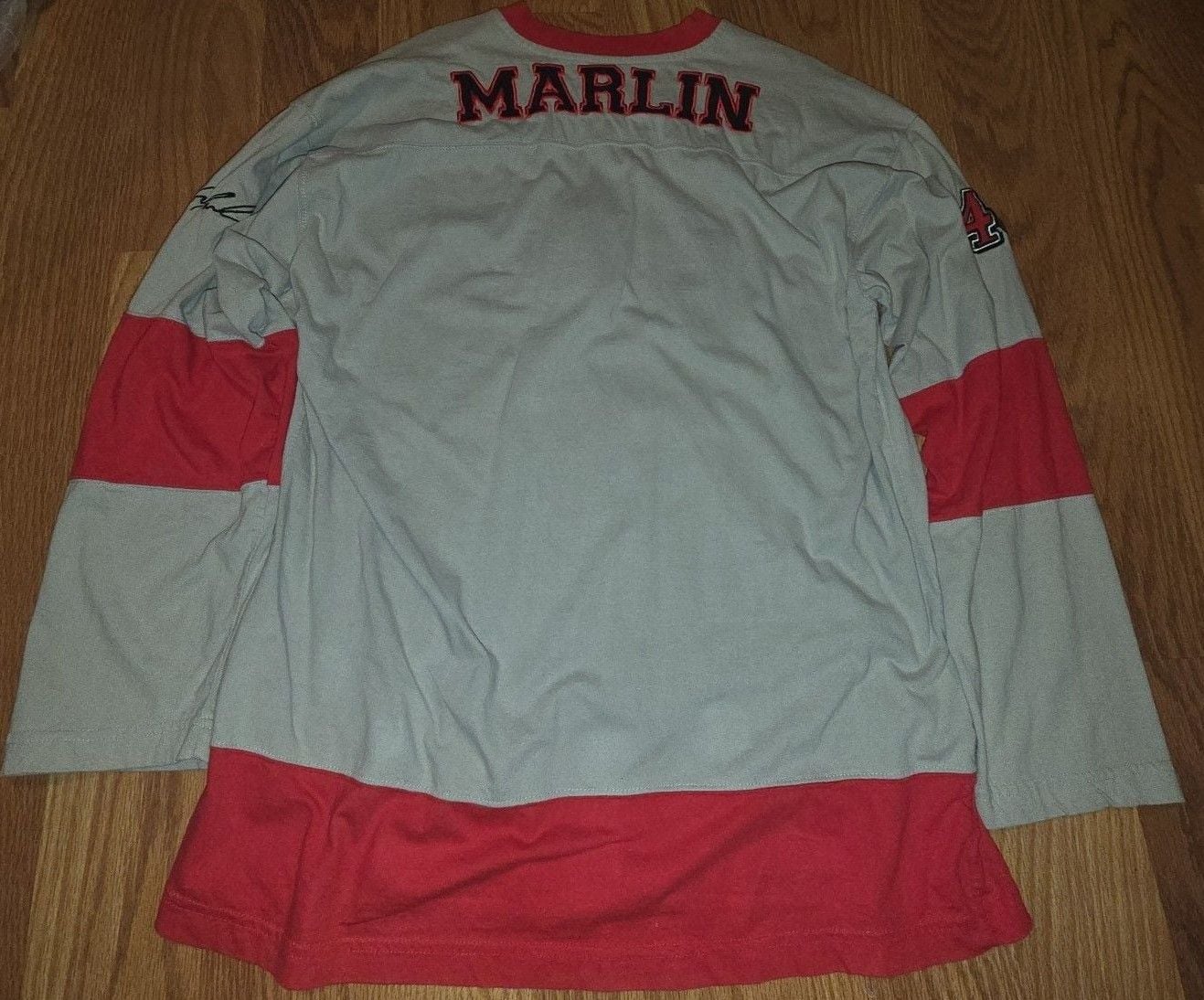 Winners Coors Light Sterling Marlin Jeff Hamilton Jersey Size L Gray Red 4