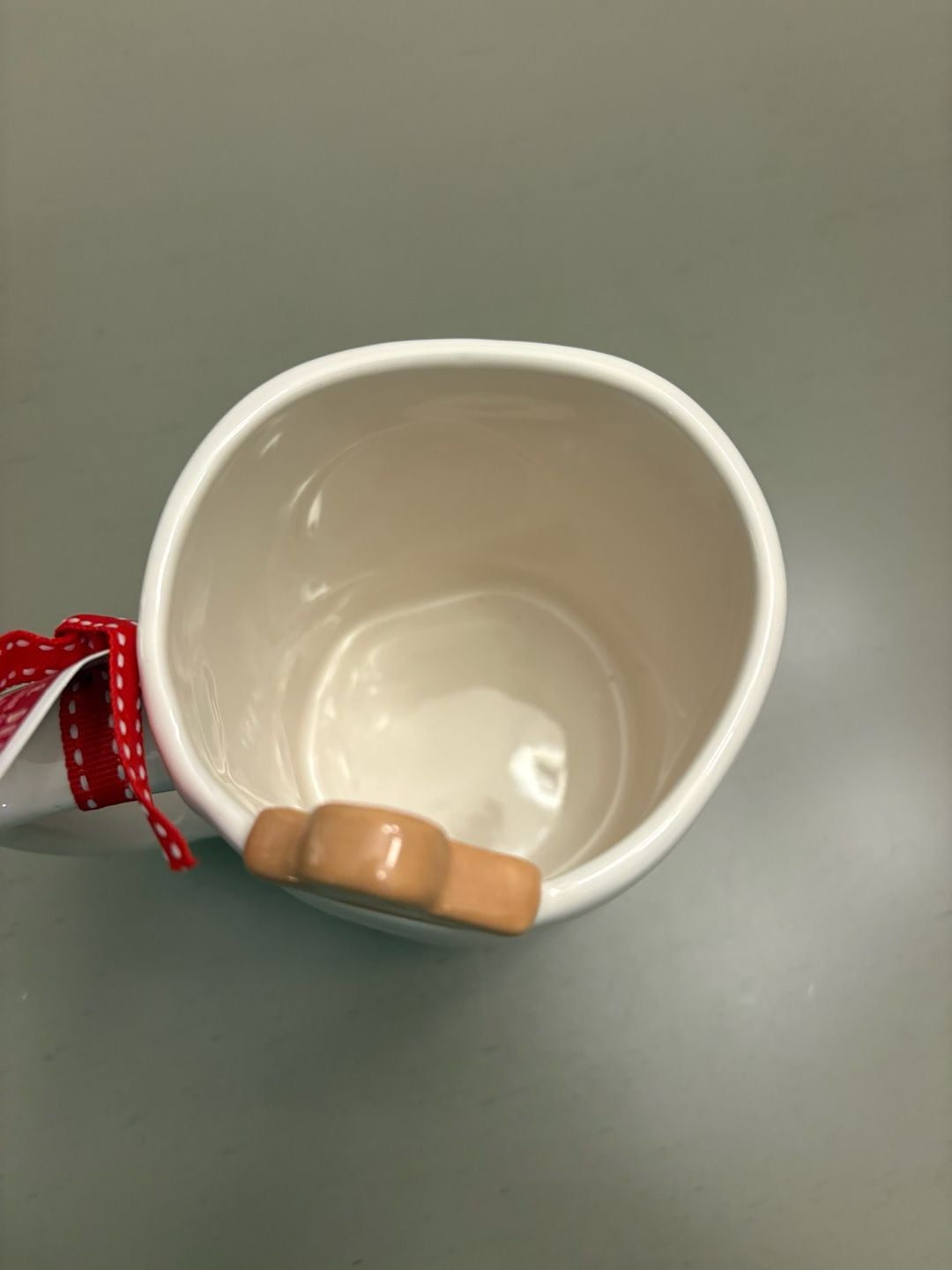 Rae Dunn Hot Cocoa Mug with Gingerbread Man and Candy Canes 4