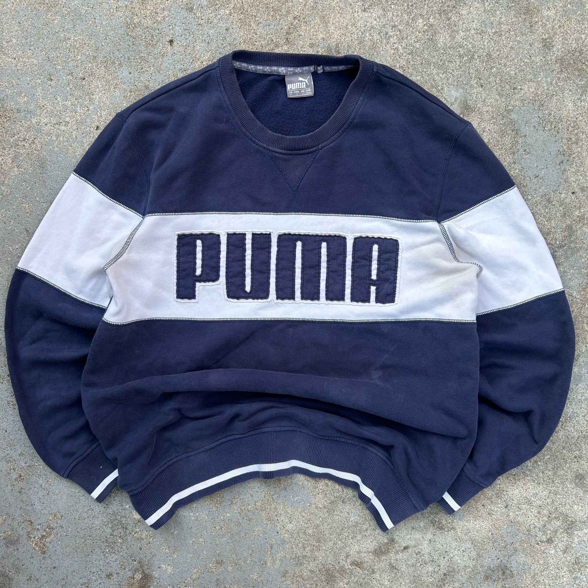 Puma Vintage Logo Striped Sweatshirt Sample 2