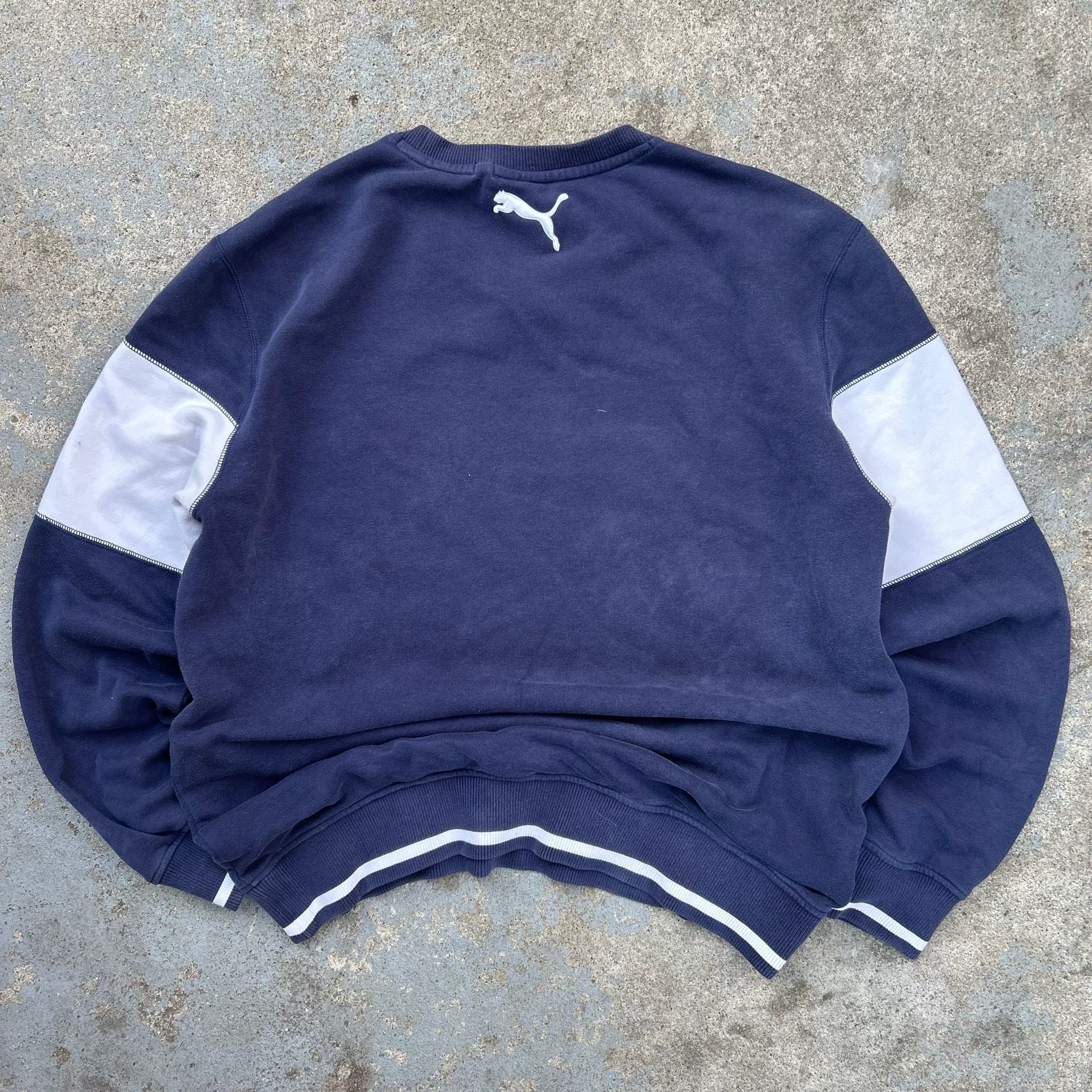 Puma Vintage Logo Striped Sweatshirt Sample 3