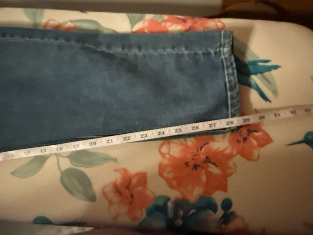 Frye Skinny Jeans Size 14 Blue Denim Mid Rise Stretch 5
