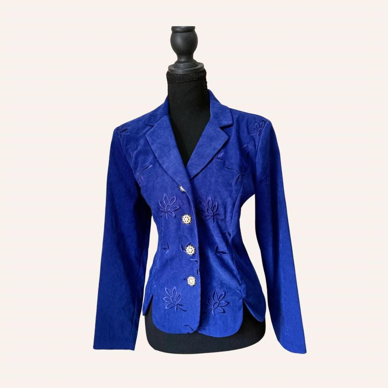 Devil Wears Prada Snow White Queen Halloween Costume Blazer Royal Blue Petite 8P 2