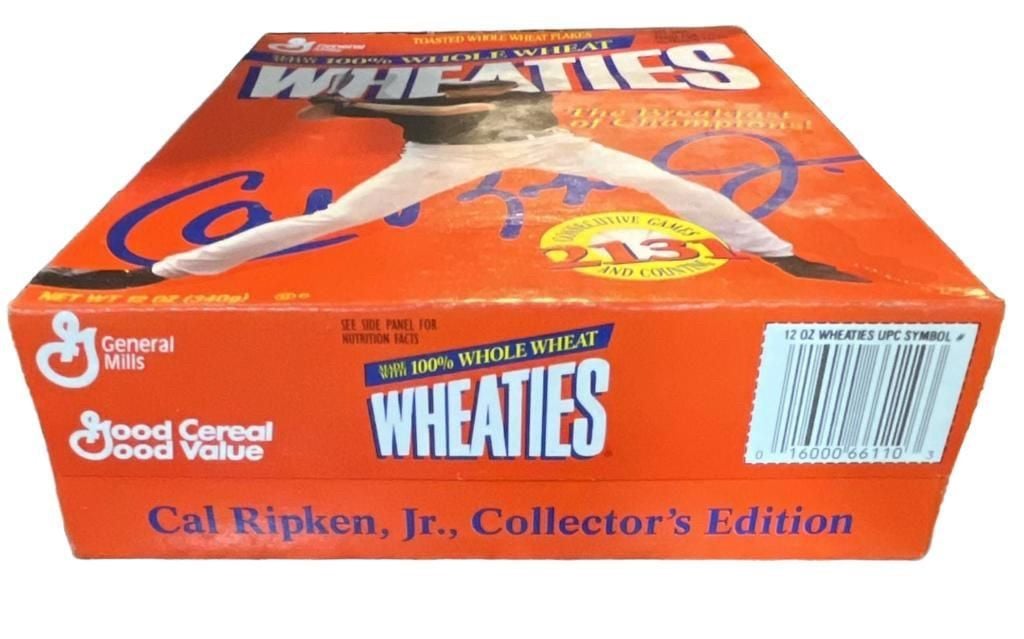 Vintage 1995 General Mills Wheaties Cereal Box - Cal Ripken Jr. Collector's Edition 2131 Consecutive Games 5