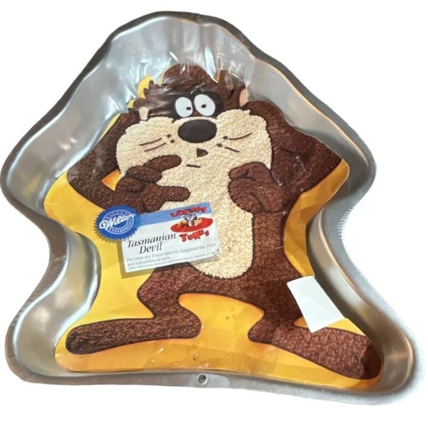 Vintage Wilton Tasmanian Devil Taz Cake Pan 1995 Looney Tunes