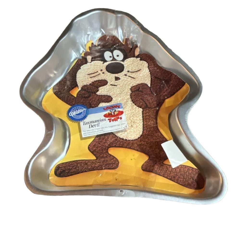 Vintage Wilton Tasmanian Devil Taz Cake Pan 1995 Looney Tunes 2