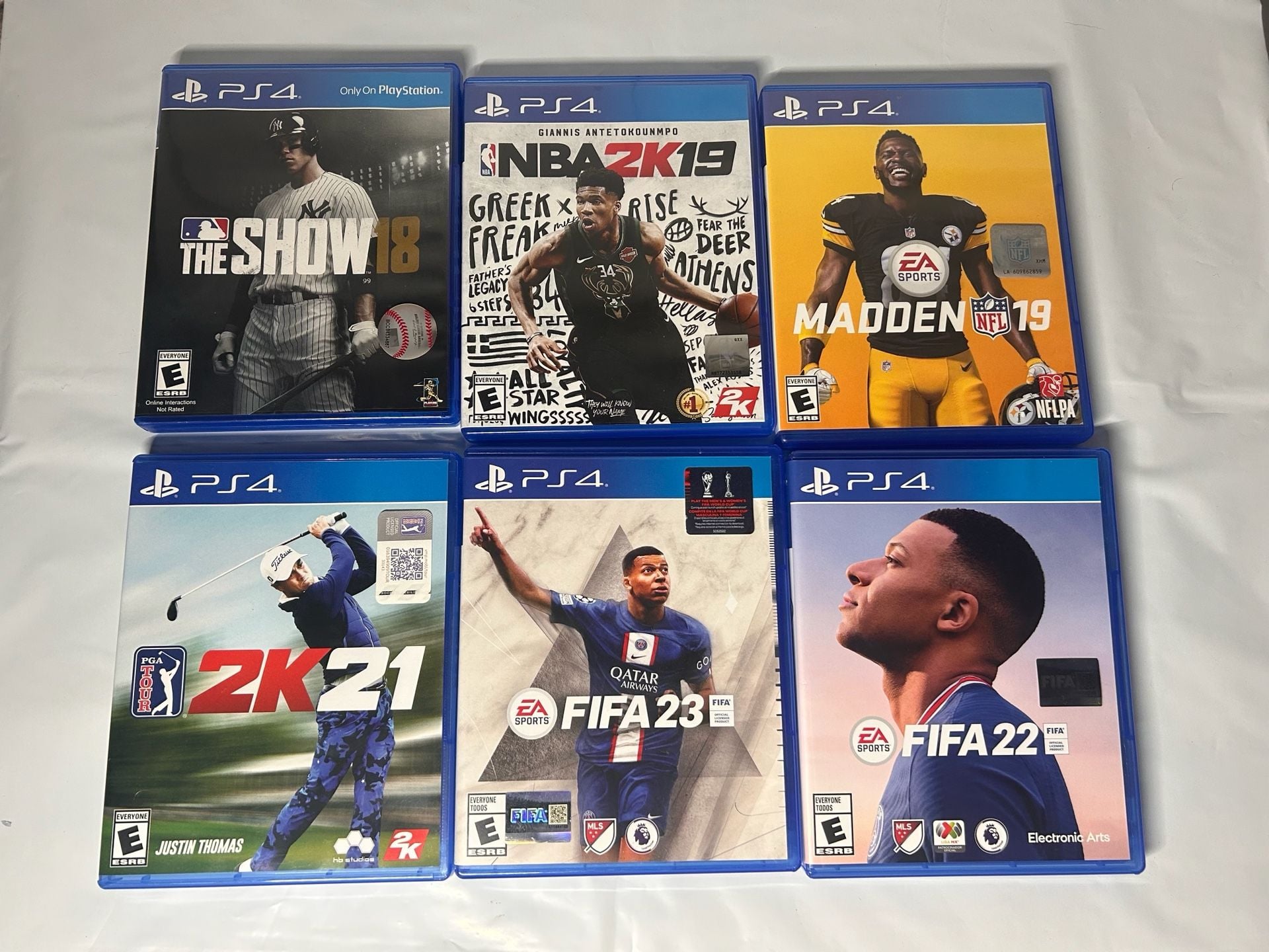 Lot of 6 Sony PS4 Sports Video Games 1