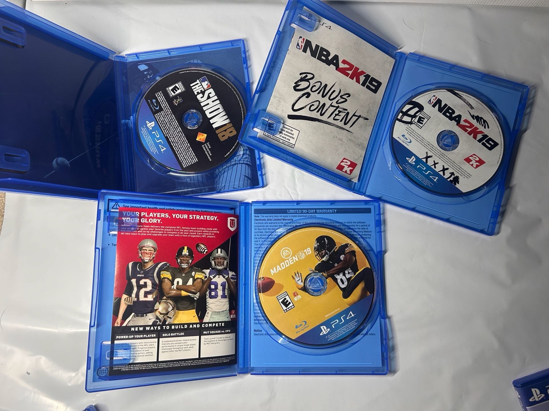 Lot of 6 Sony PS4 Sports Video Games 4