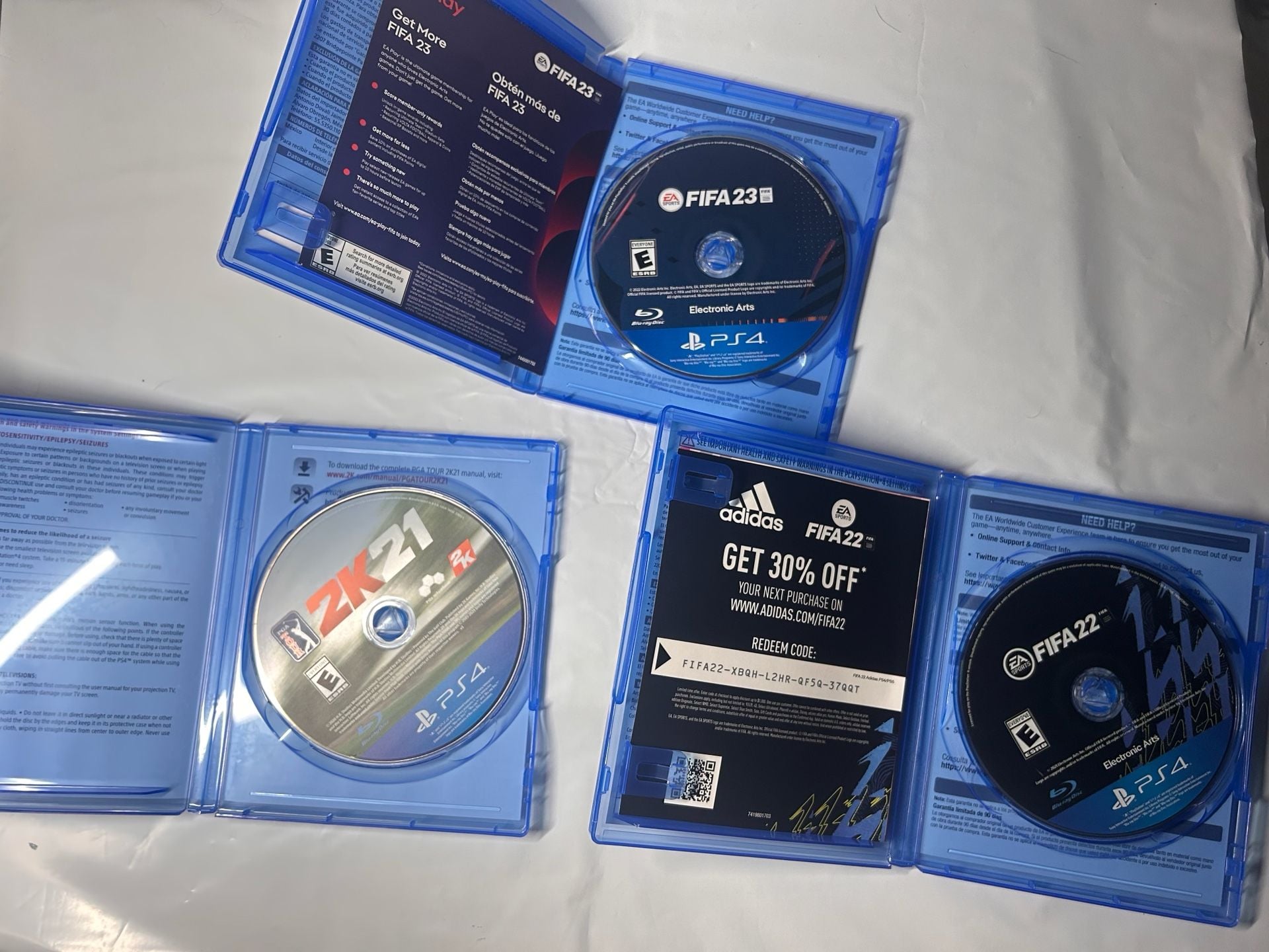 Lot of 6 Sony PS4 Sports Video Games 5