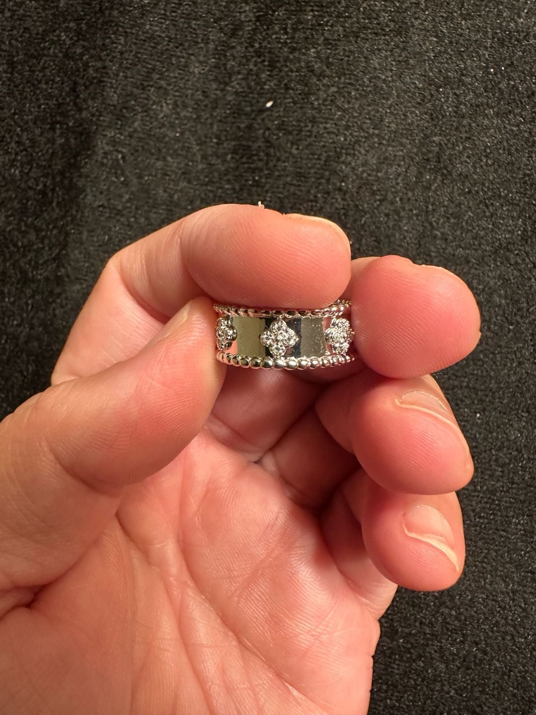 VCA Perlée inspired ring size 7 in genuine 925 silver made in Dubai 6