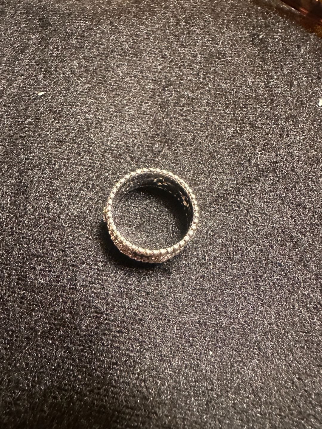 VCA Perlée inspired ring size 7 in genuine 925 silver made in Dubai 4