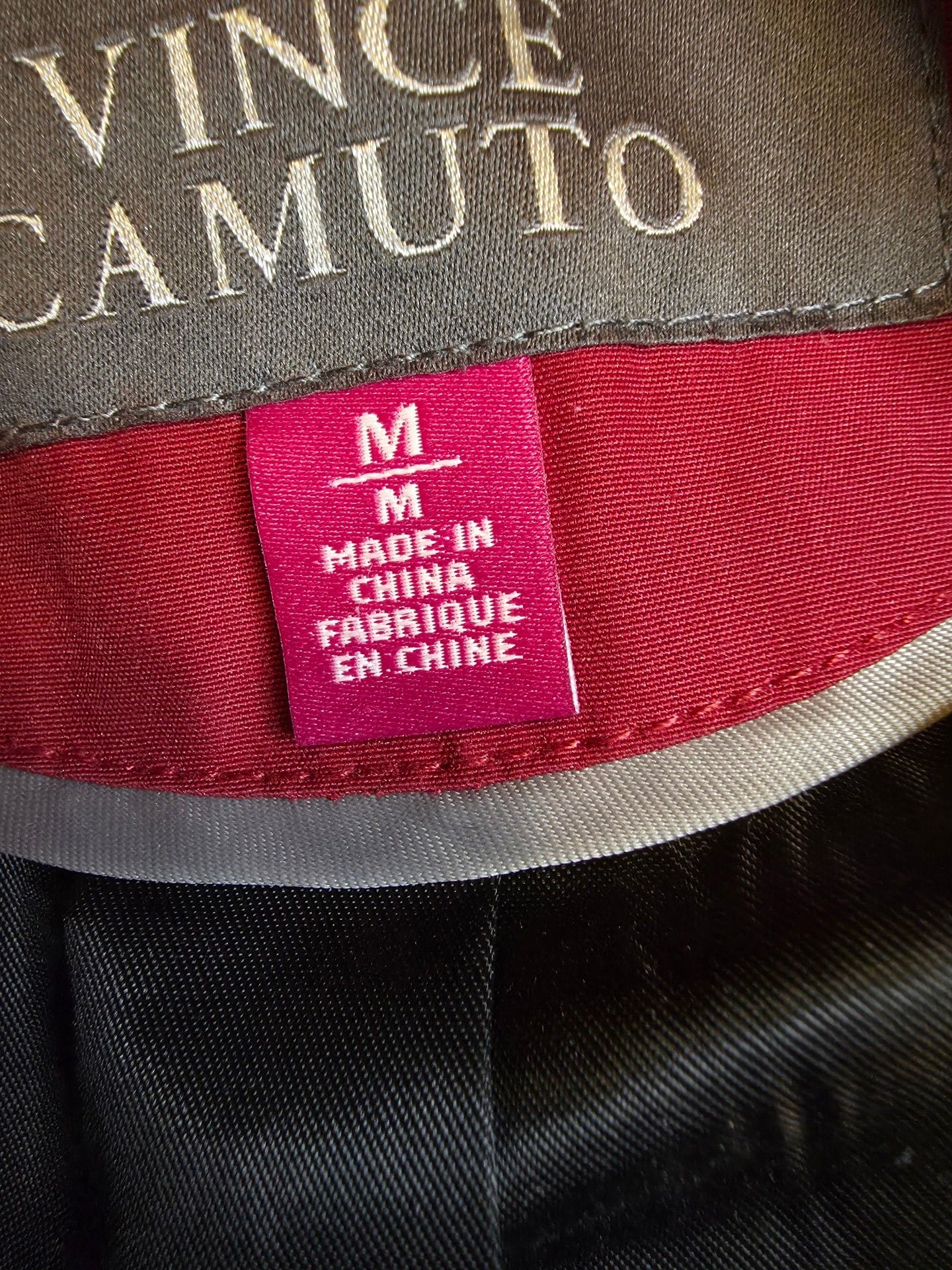 Vince Camuto Red Jacket Size M Faux Fur Hood Down and Feather Fill Blend 7