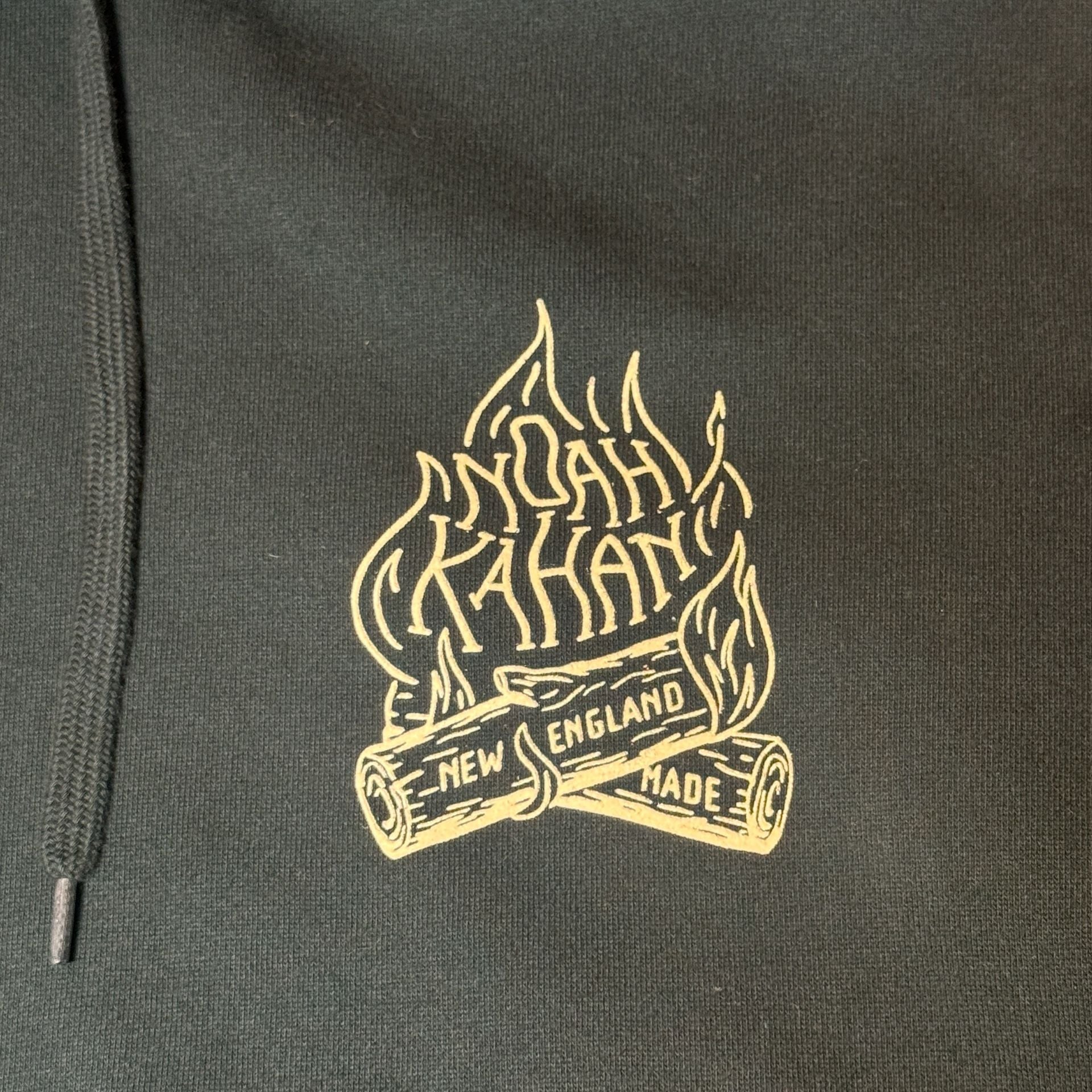 As Colour Noah Kahan Campfire Hoodie Size L Hunter Green Stencil 5