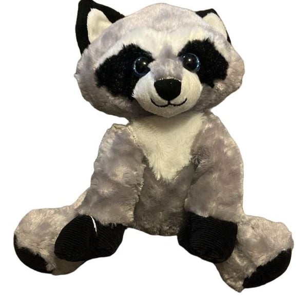 First & Main Sitting Floppy Friends Raccoon Plush Toy, 7"" H - .com