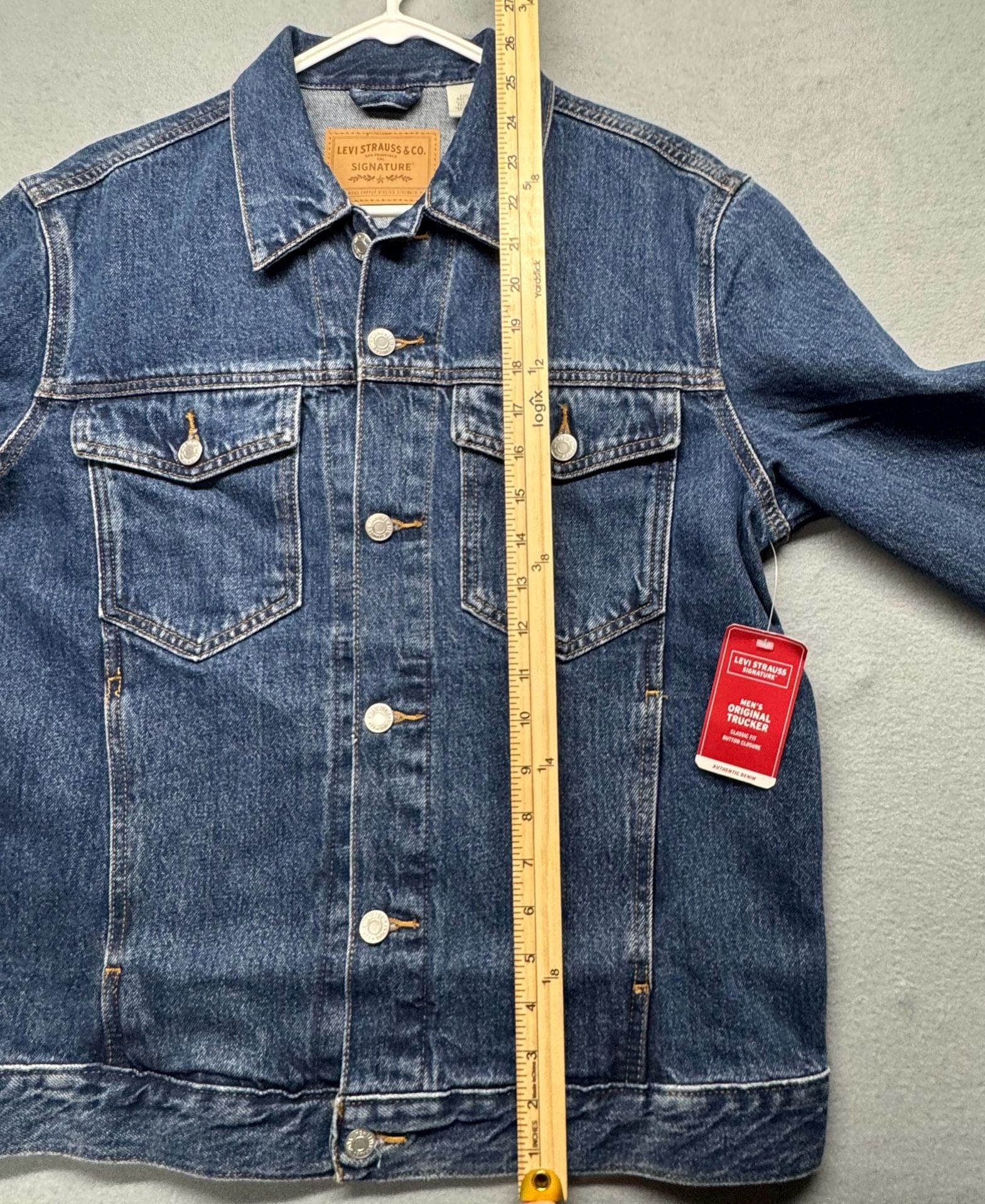 Levi Strauss & Co. Signature Denim Trucker Jacket Size S Blue 5