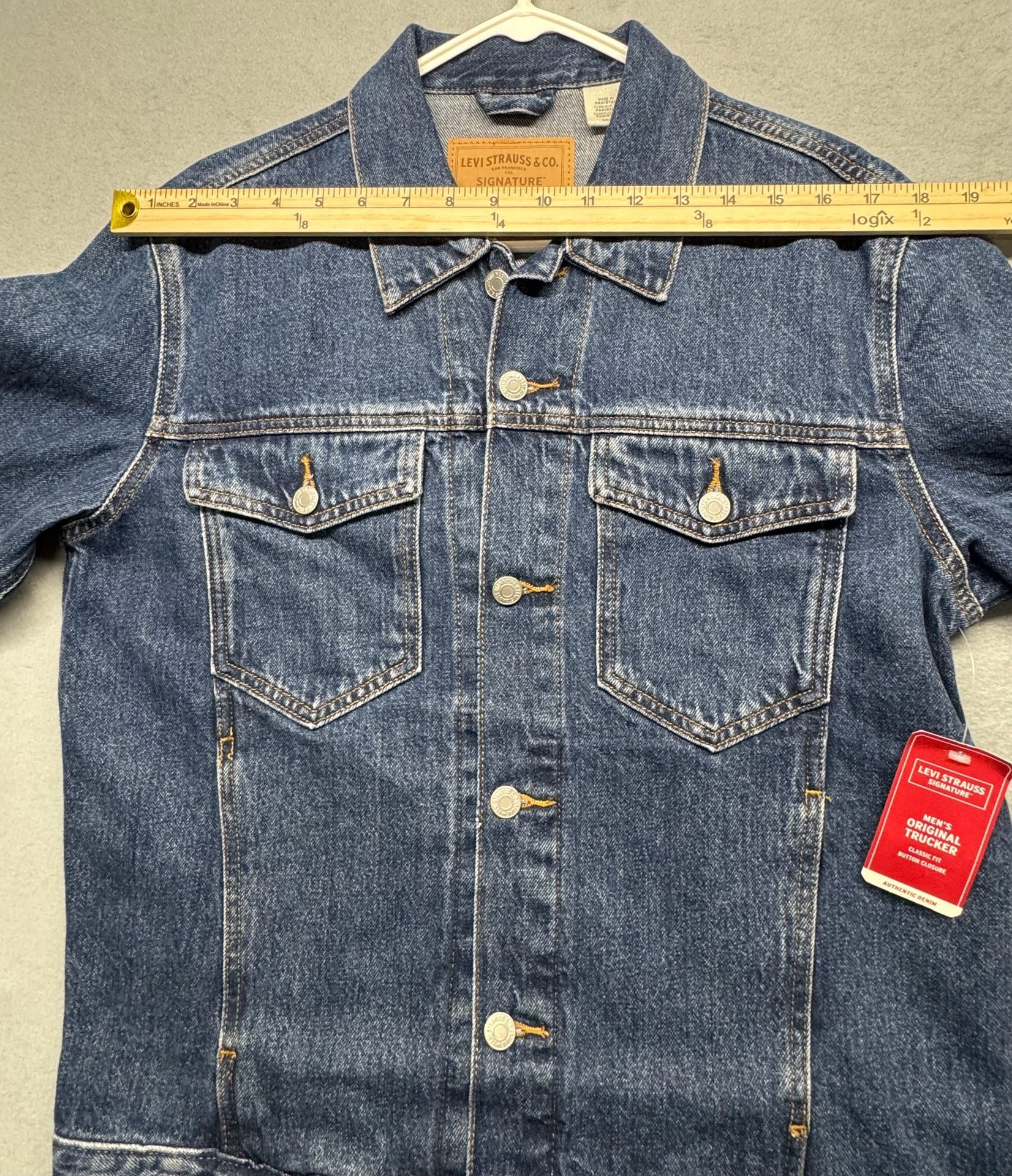 Levi Strauss & Co. Signature Denim Trucker Jacket Size S Blue 6