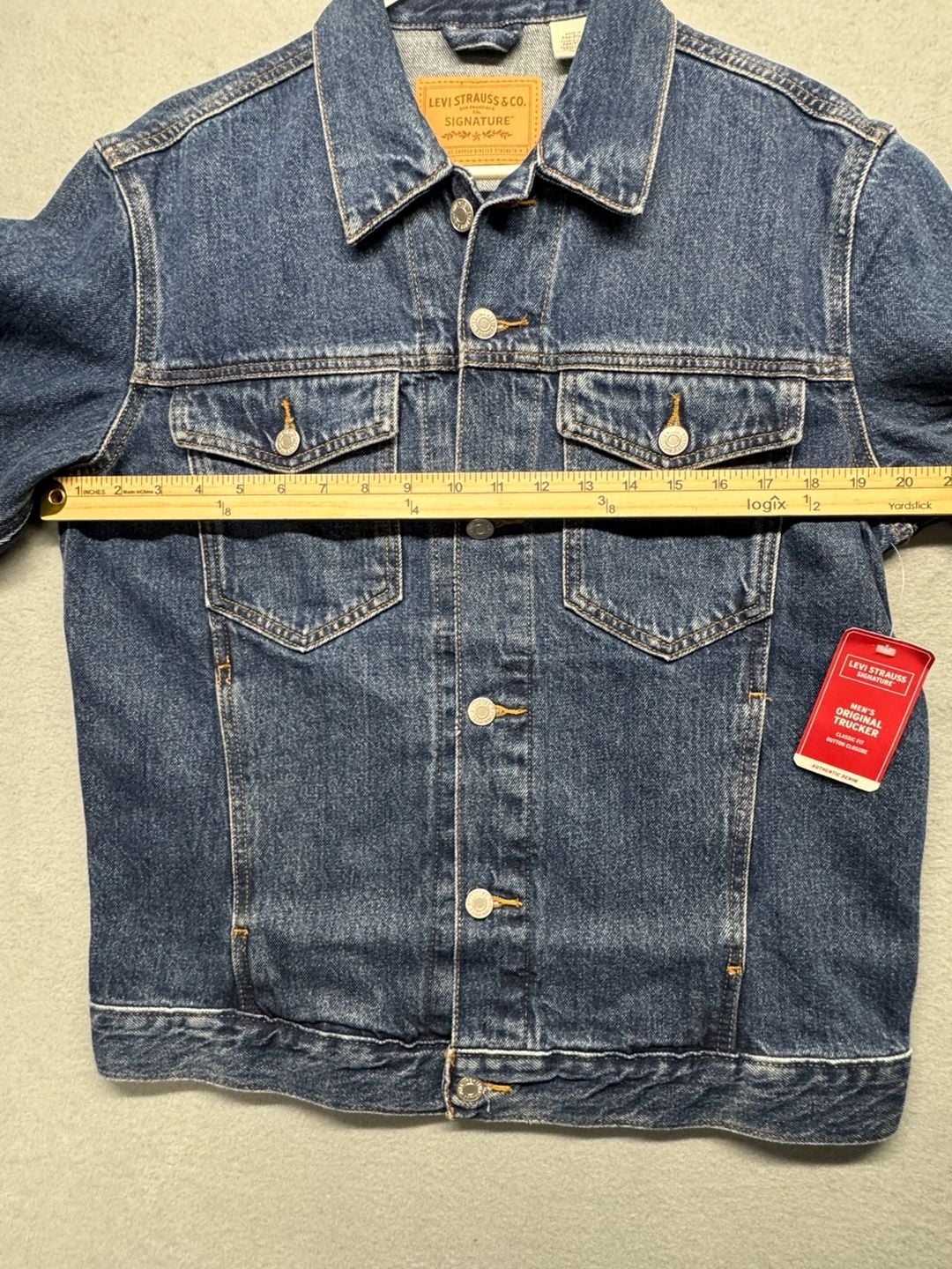 Levi Strauss & Co. Signature Denim Trucker Jacket Size S Blue 7