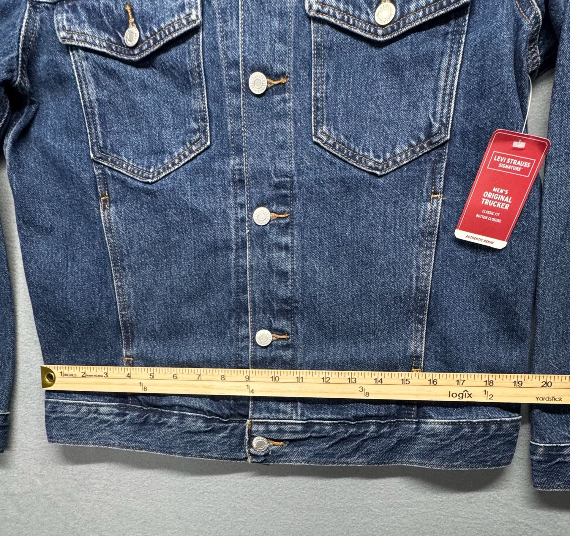 Levi Strauss & Co. Signature Denim Trucker Jacket Size S Blue 8