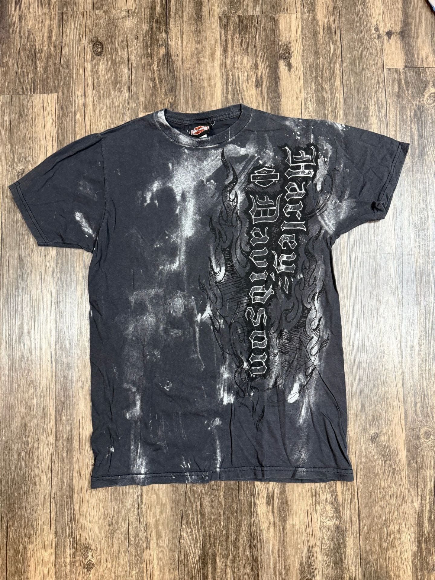 Y2K Grunge Style Flame Harley-Davidson T-Shirt 2