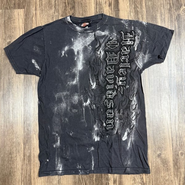 Y2K Grunge Style Flame Harley-Davidson T-Shirt