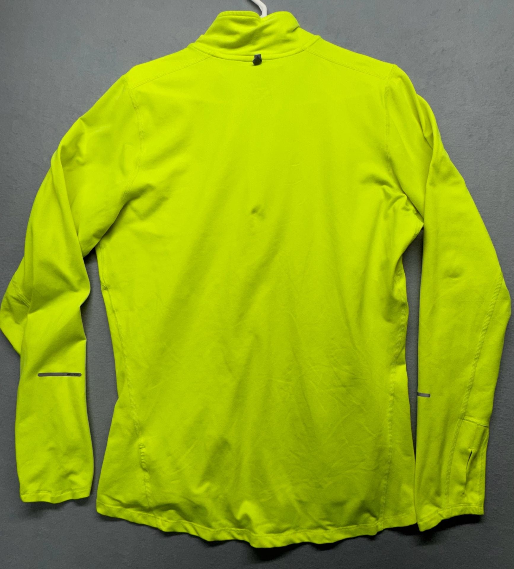 Nike Element Dri-Fit 1/2 Zip Pullover Size M Neon Yellow 5