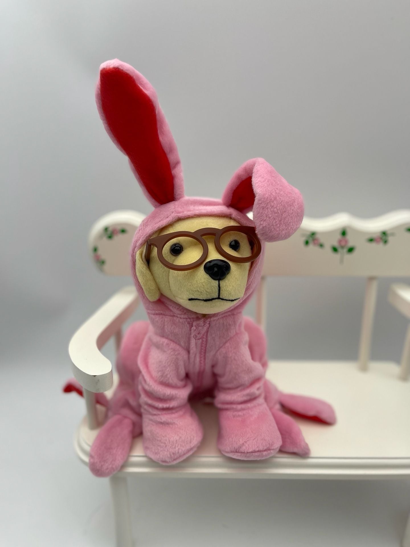 Raising Cane's A Christmas Story Pink Bunny Puppy Dog Plush 1