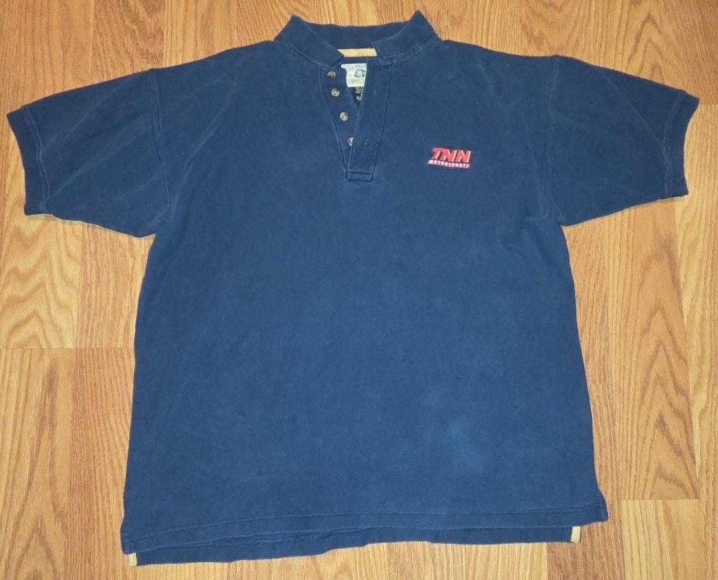 Eagle Dry Goods Co. TNN Motorsports Polo Shirt Size M Blue 2