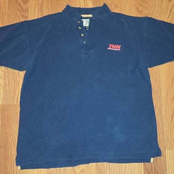 Eagle Dry Goods Co. TNN Motorsports Polo Shirt Size M Blue